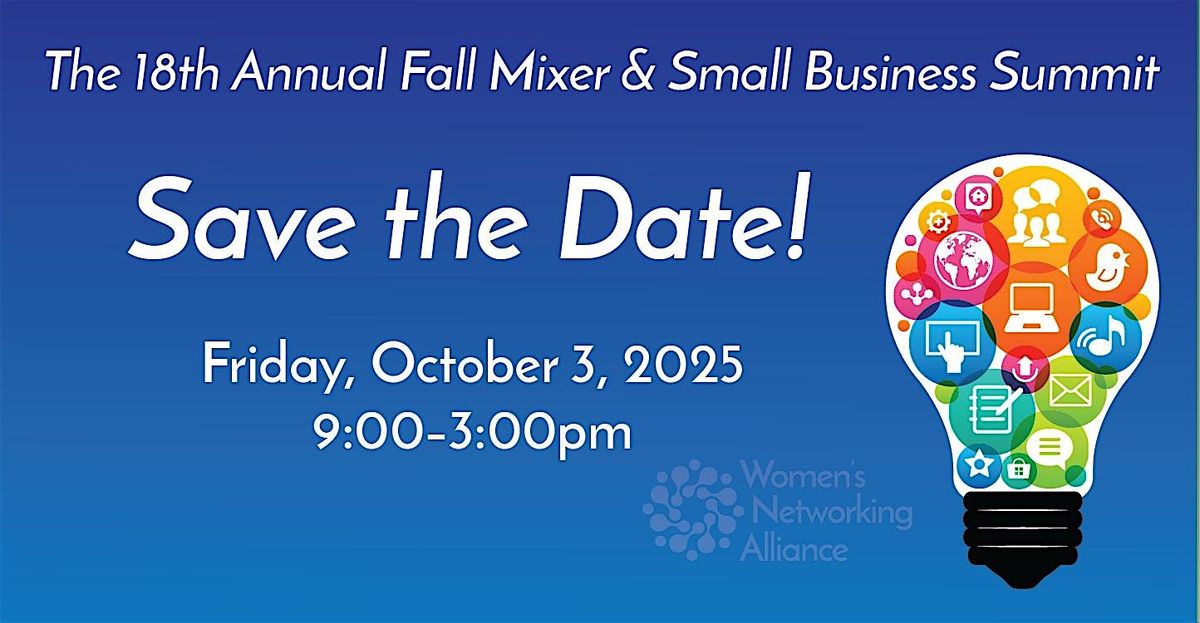 18th Annual Fall Mixer and Small Business Summit, 3 October | Event in San Jose | AllEvents
