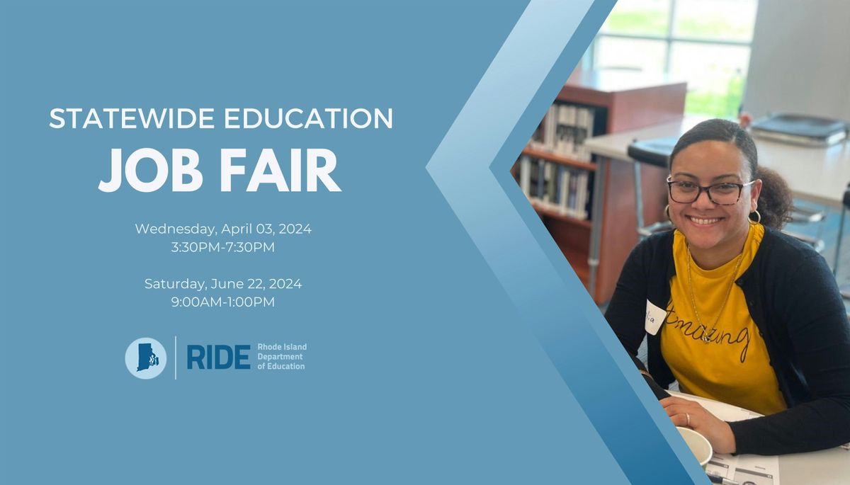 2024 Statewide Education Job Fair, Crowne Plaza ProvidenceWarwick
