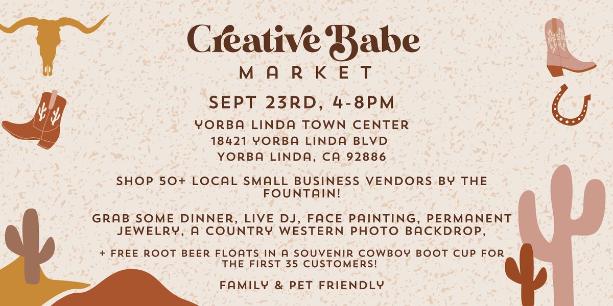 Creative Babe PopUp Market Yorba Linda Town Center , Yorba Linda