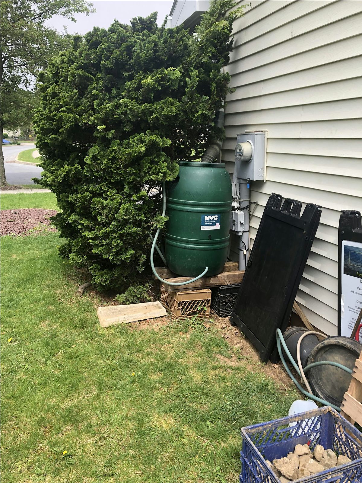 Rain Barrel at Mill Race Park, Mill Race Park, Easton, 2 June