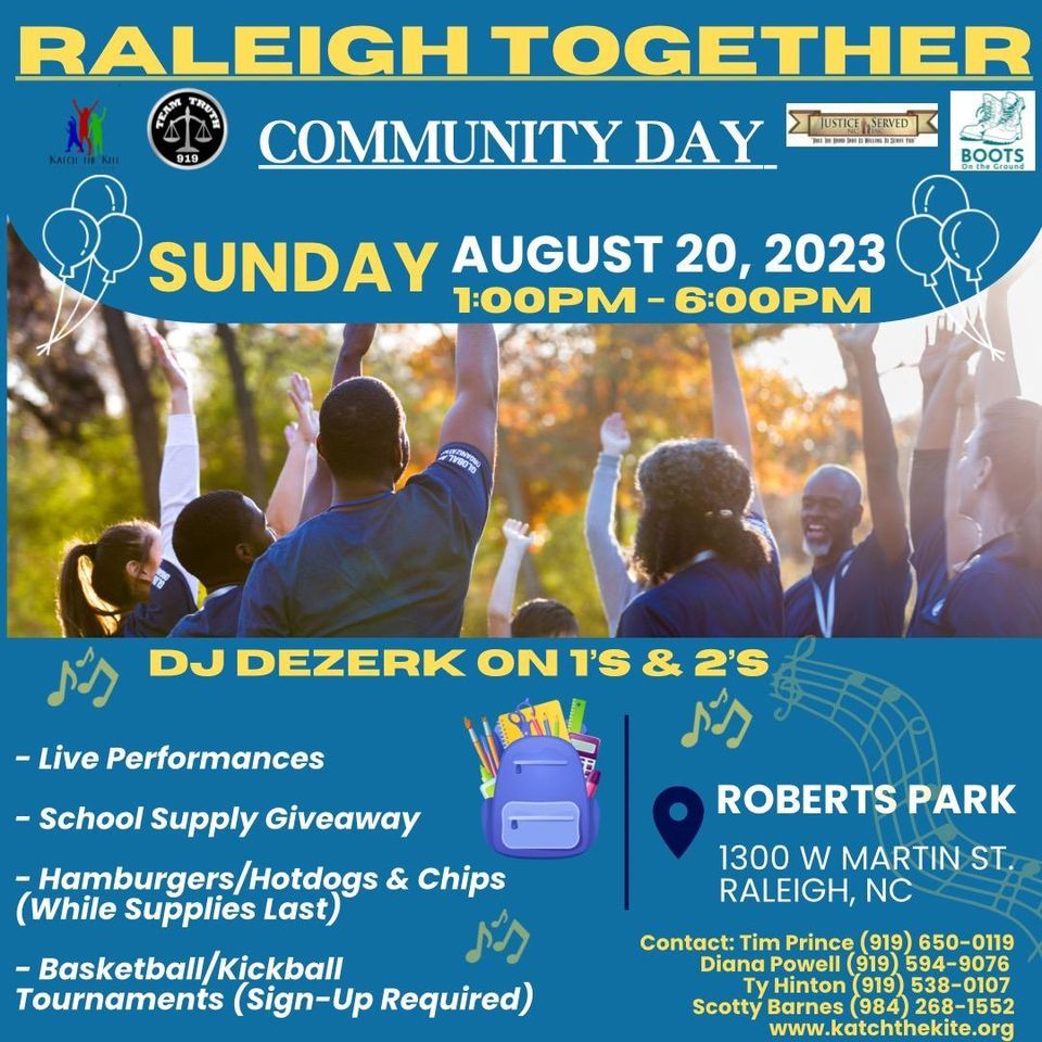 Raleigh Together Community Day , roberts park 1300 Martin Street