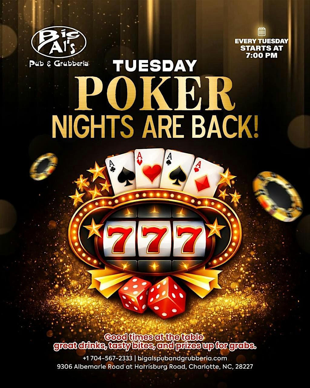 TUESDAY POKER NIGHTS @BIG AL PUB