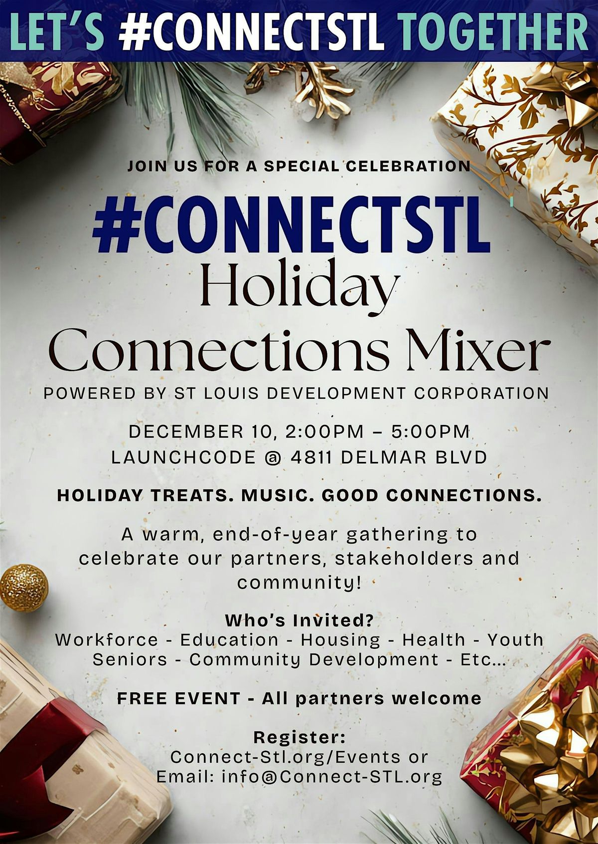 ConnectSTL Holiday Connections Mixer, 10 December | Event in St. Louis | AllEvents