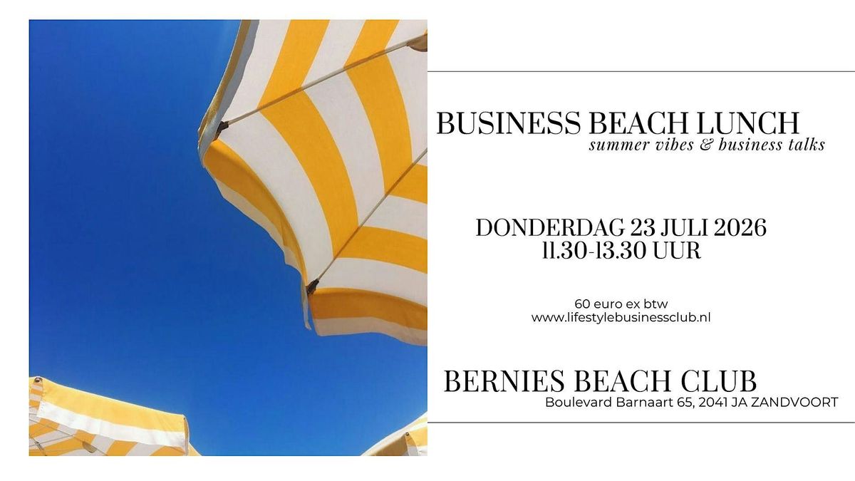 Business Lunch at the Beach