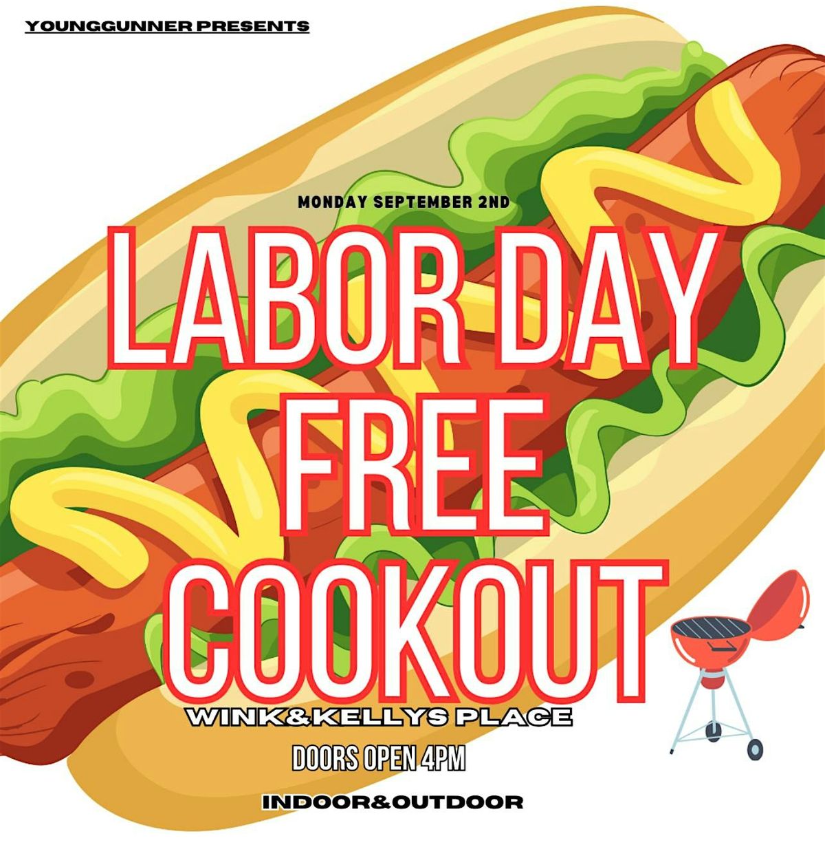 FREE COOKOUT LABOR DAY, Wink & Kelly's Place, Baltimore, 2 September ...