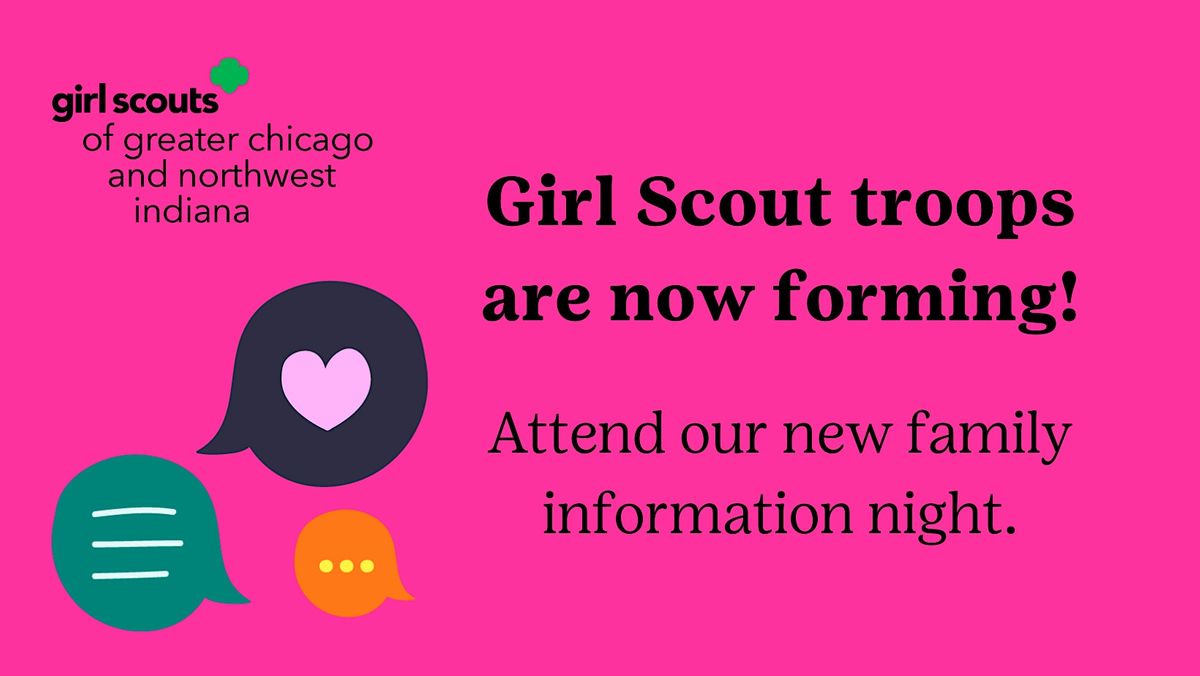 Girl Scout Information Night Coal City Public Library, Coal City