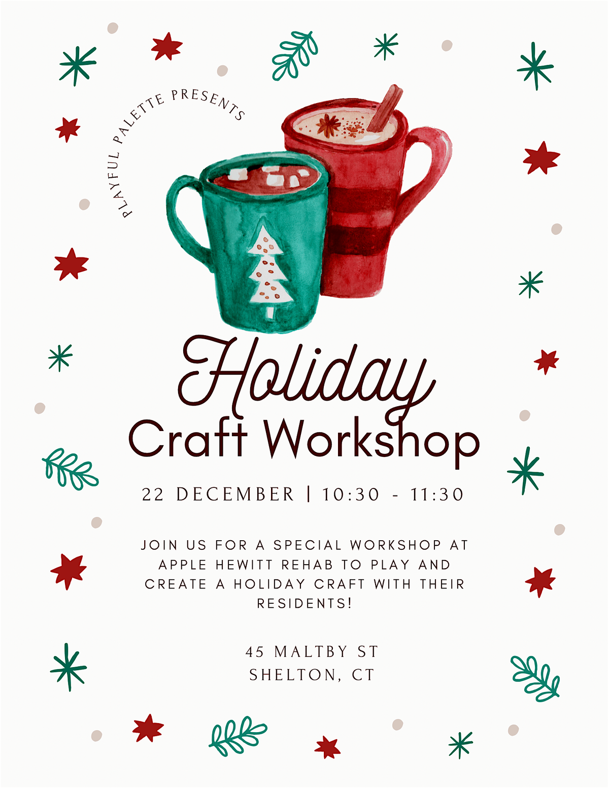 Holiday Craft Workshop, 22 December | Event in Shelton | AllEvents