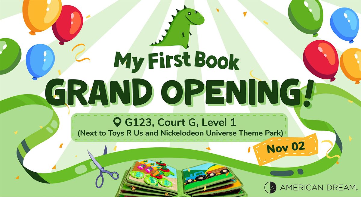 My First Book Popup Store Grand Opening, American Dream, East Rutherford, 2 November 2024