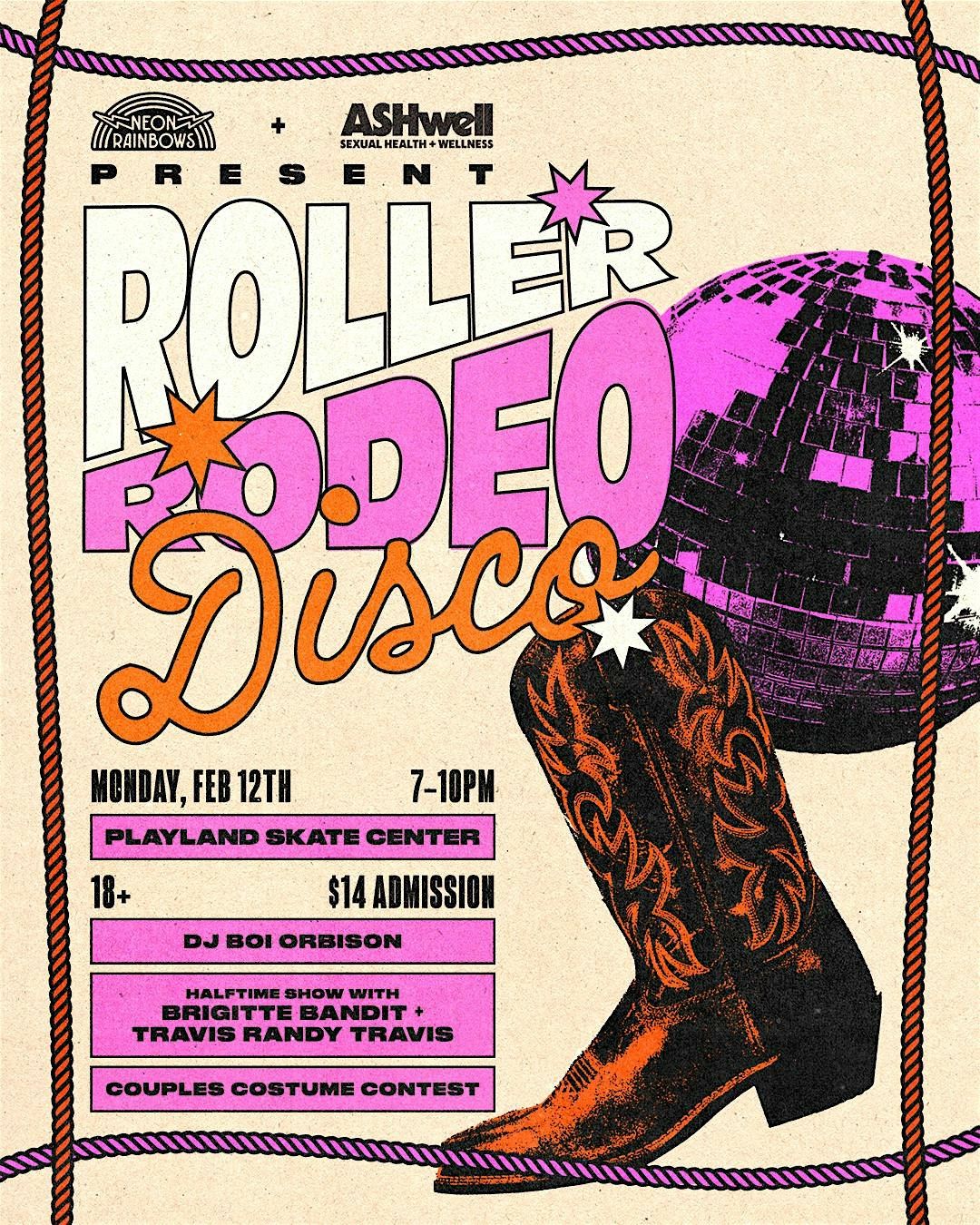 Roller Rodeo Disco! Presented by Ashwell & Neon Rainbows, Playland