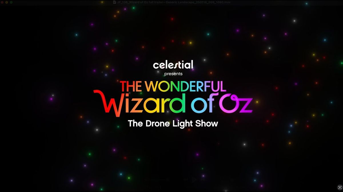 Celestial Drone Show - The Wonderful Wizard of Oz at Coastal Credit Union Music Park at Walnut Creek, 17 October