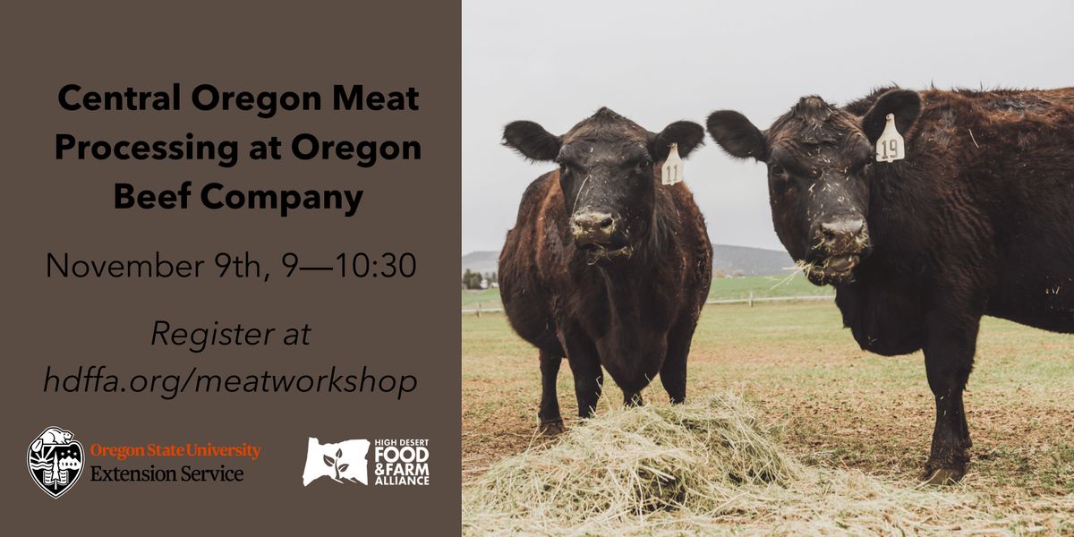 Central Oregon Meat Processing at Oregon Beef Company, Oregon Beef