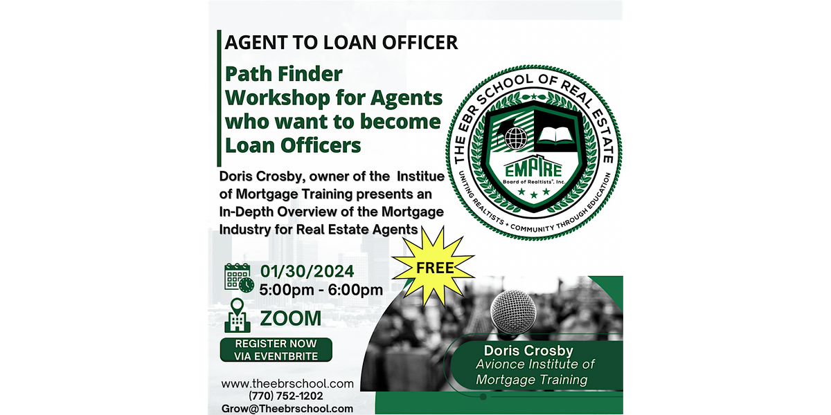 Path Finder Workshop for Agents Who Want to Become Loan Officers ...