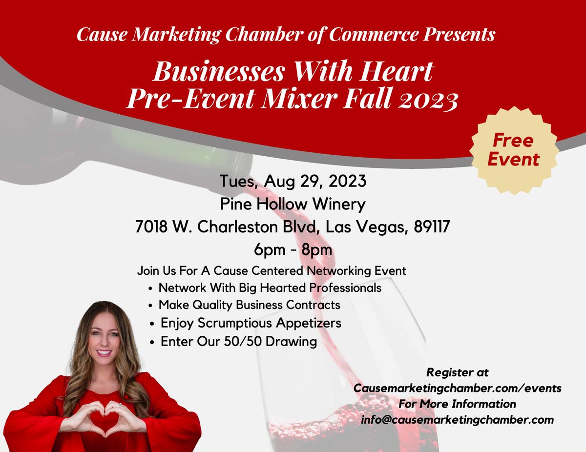 Businesses With Heart Fall 2023 PreEvent Mixer, Pine Hollow Winery