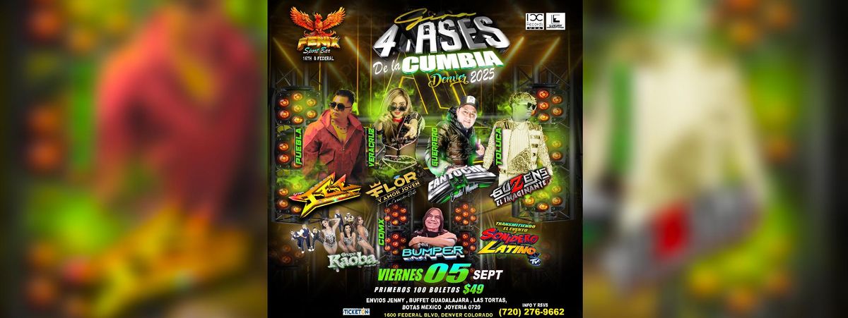ICC, GUZENS, FANTOCHE, FLOR & MAS  in Aurora, 5 September | Event in Aurora | AllEvents