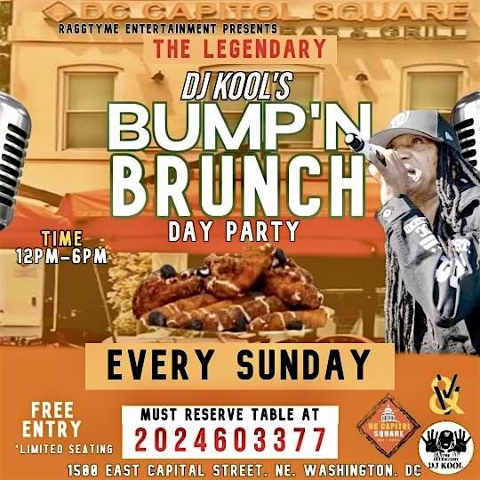 DJ KOOL’S BUMP’N BRUNCH & DAY PARTY | Event in Washington | AllEvents
