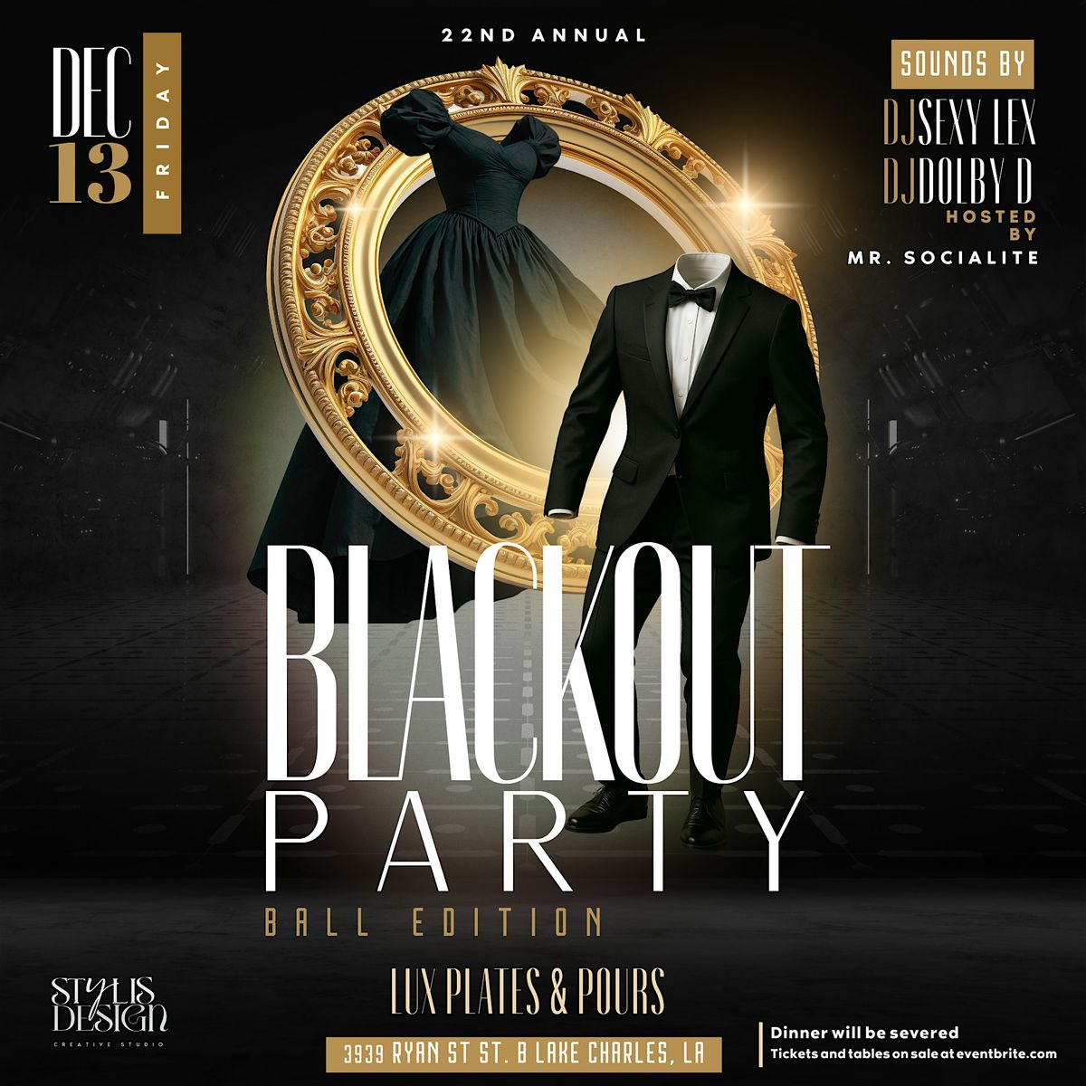 22nd Annual BlackOut Ball, 13 December | Event in Lake Charles | AllEvents
