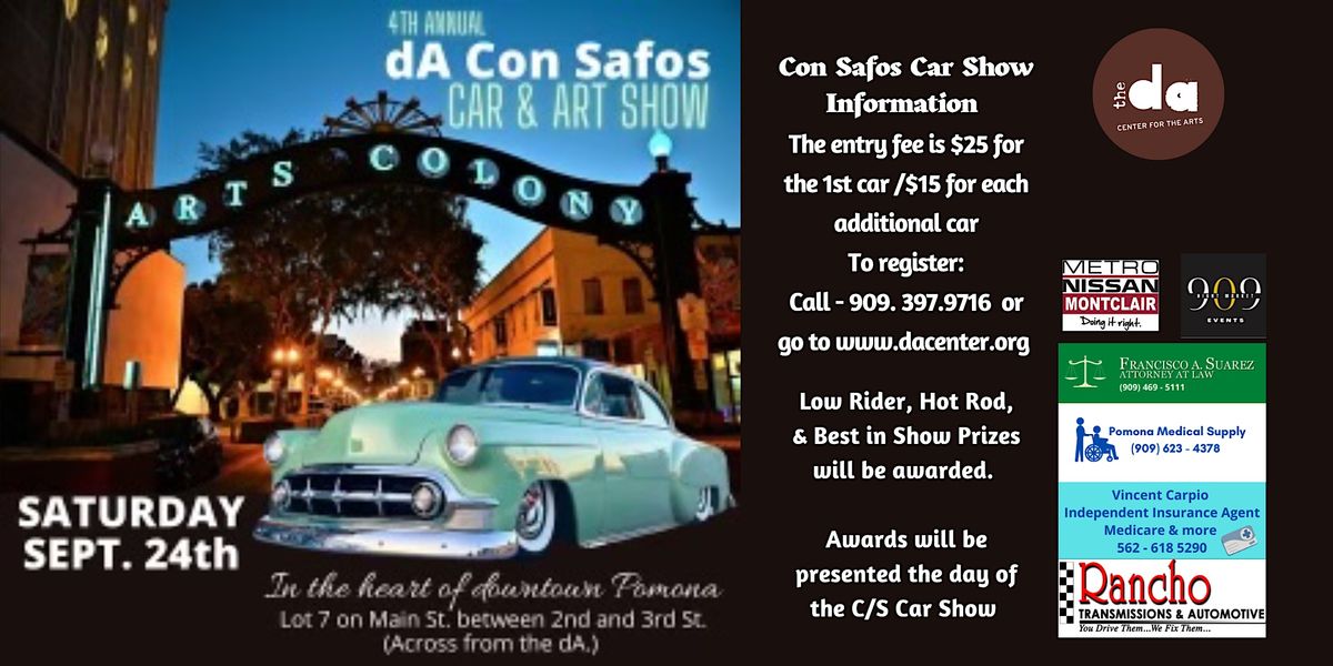 4th Annual Con Safos Car Show, dA Center for the Arts, Pomona, 24