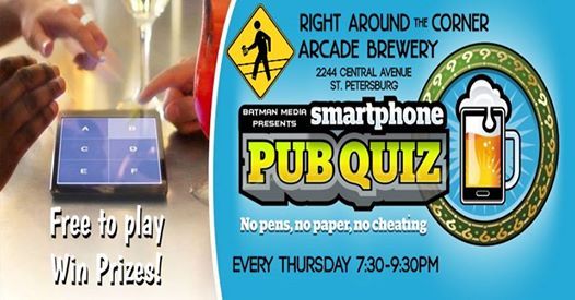 Smartphone Pub Quiz At Right Around The Corner Saint