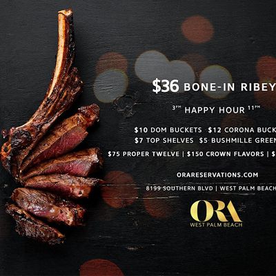 ORA West Palm Beach Ribeye Thursday, ORA West Palm Beach, September