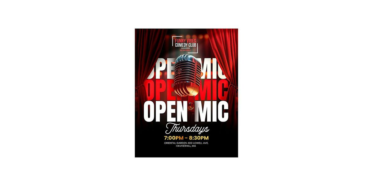 Open Mic Thursdays - Funny Vibes Comedy Club | Event in Haverhill | AllEvents