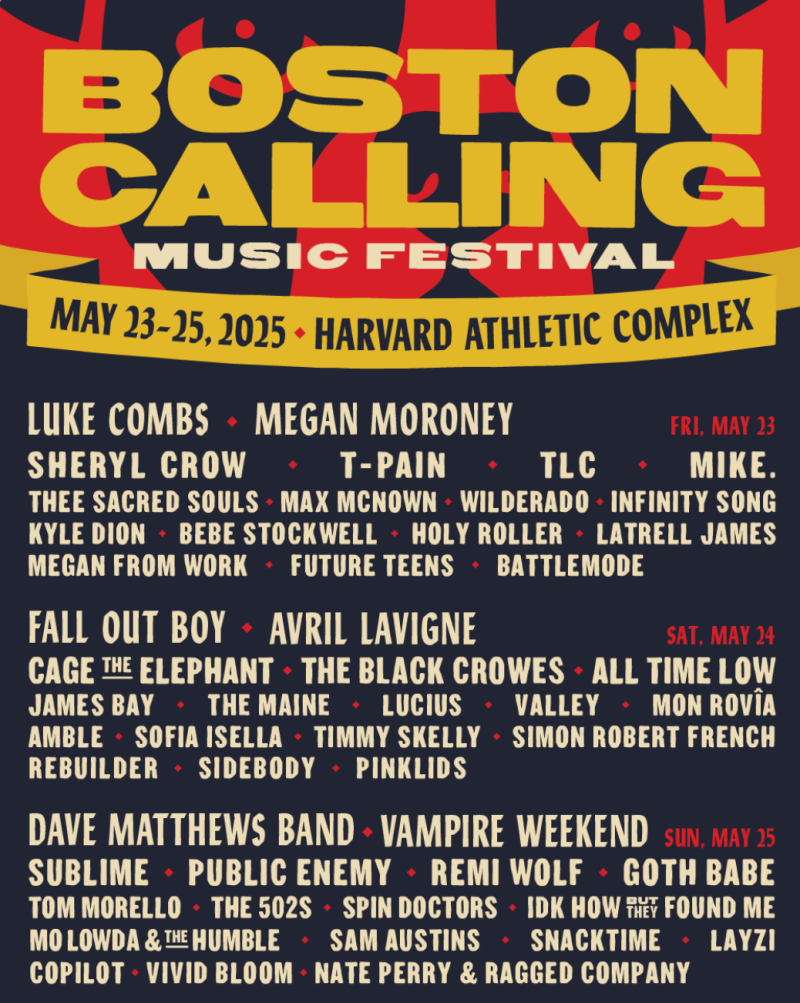 Boston Calling Music Festival with Luke Combs, Megan Moroney, Sheryl Crow and more - (Friday), 23 May | AllEvents