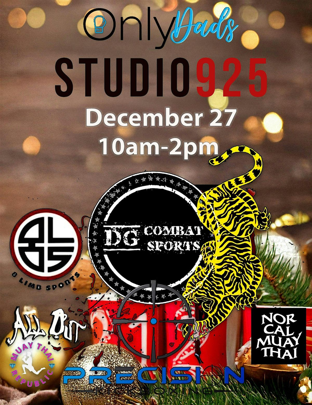 Only Dads 11 - Studio 925- End of year bash!, 27 December | Event in Concord | AllEvents