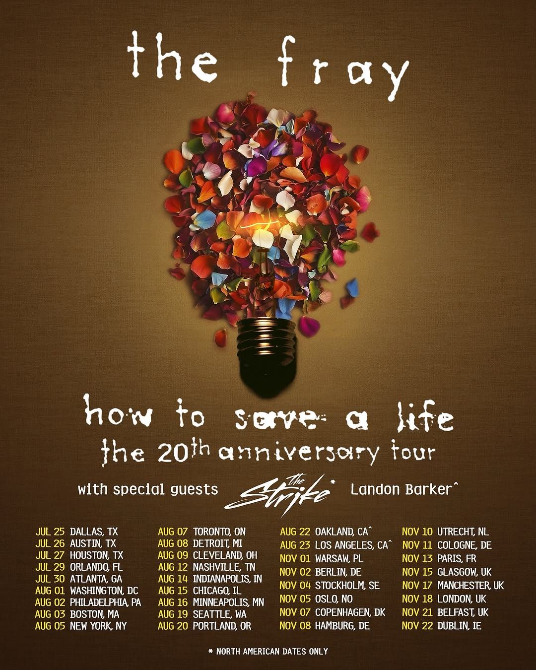 The Fray Utrecht Tickets, 10 November | Event in Utrecht | AllEvents