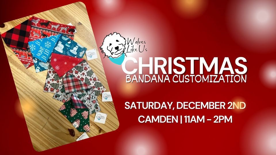 Wolves Like Us "Christmas Bandana Customization", Yarn & Bone Pet