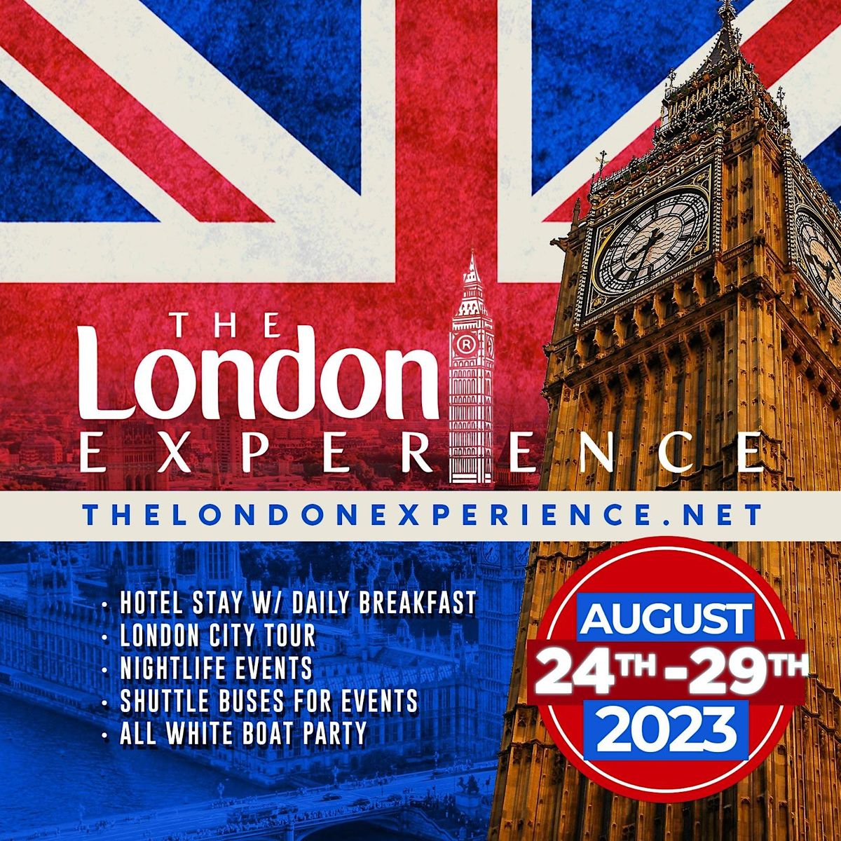 THE LONDON EXPERIENCE August 24 - 29, 2023 - Notting Hill Carnival