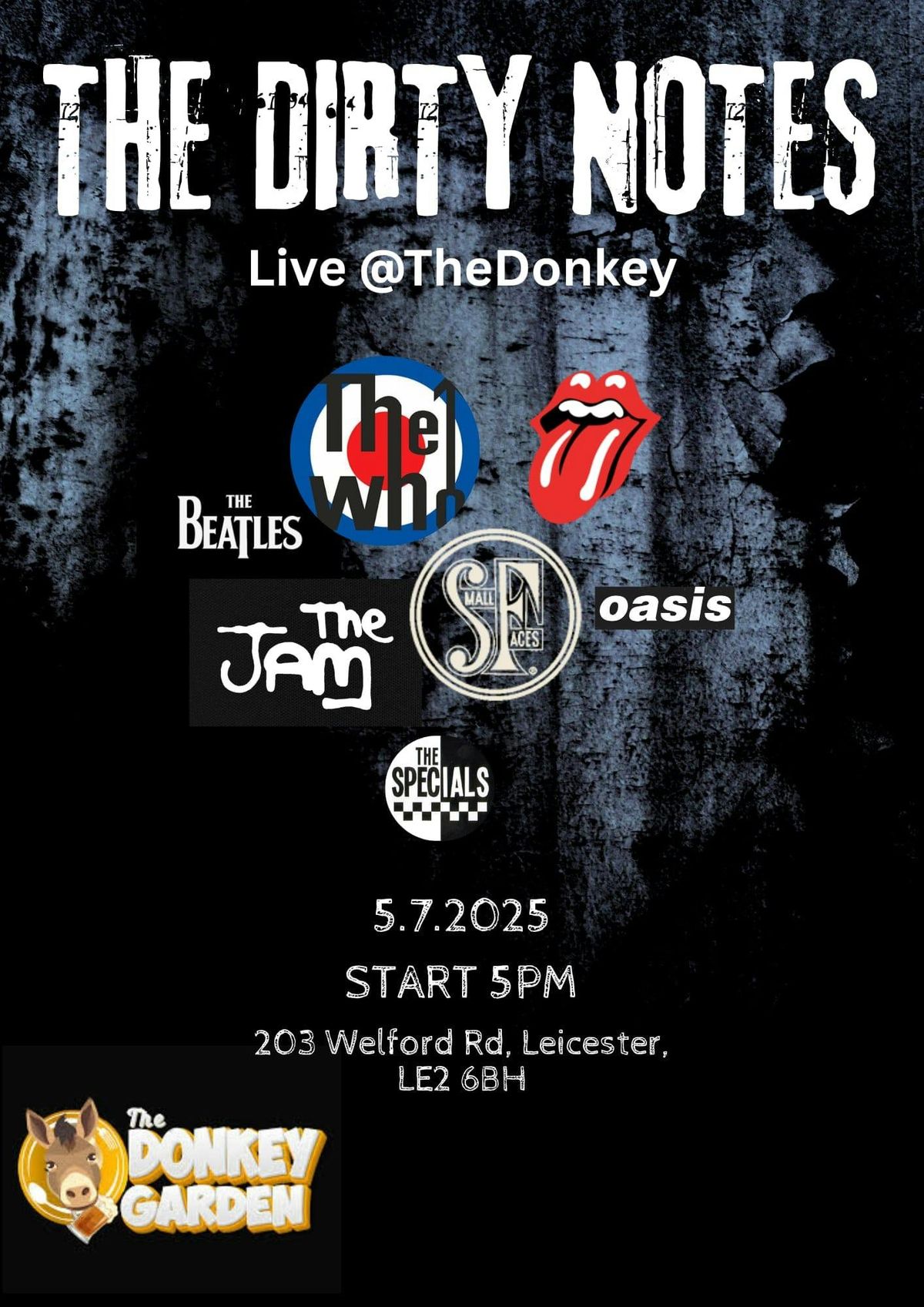 The Dirty Notes, 5 July | Event in Leicester | AllEvents