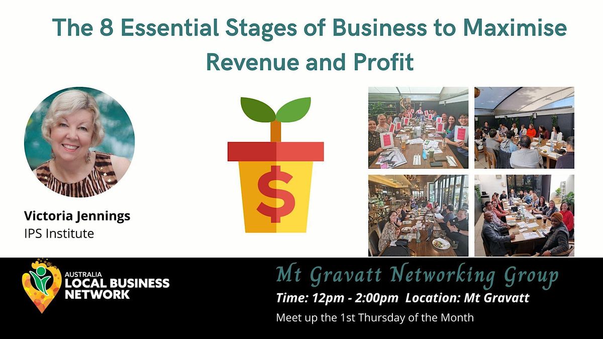Mt Gravatt Networking Group The 8 Essential Stages of Business, Club