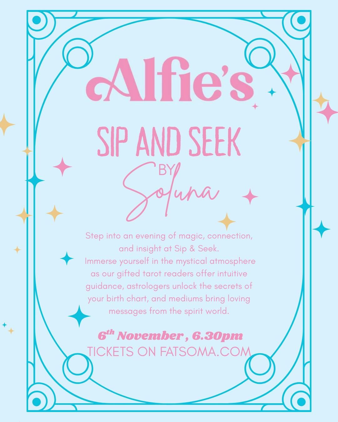 Alfie’s Presents: Sip &amp; Seek – by Soluna, 6TH NOVEMBER, 6 November | Event in Newcastle Upon Tyne
