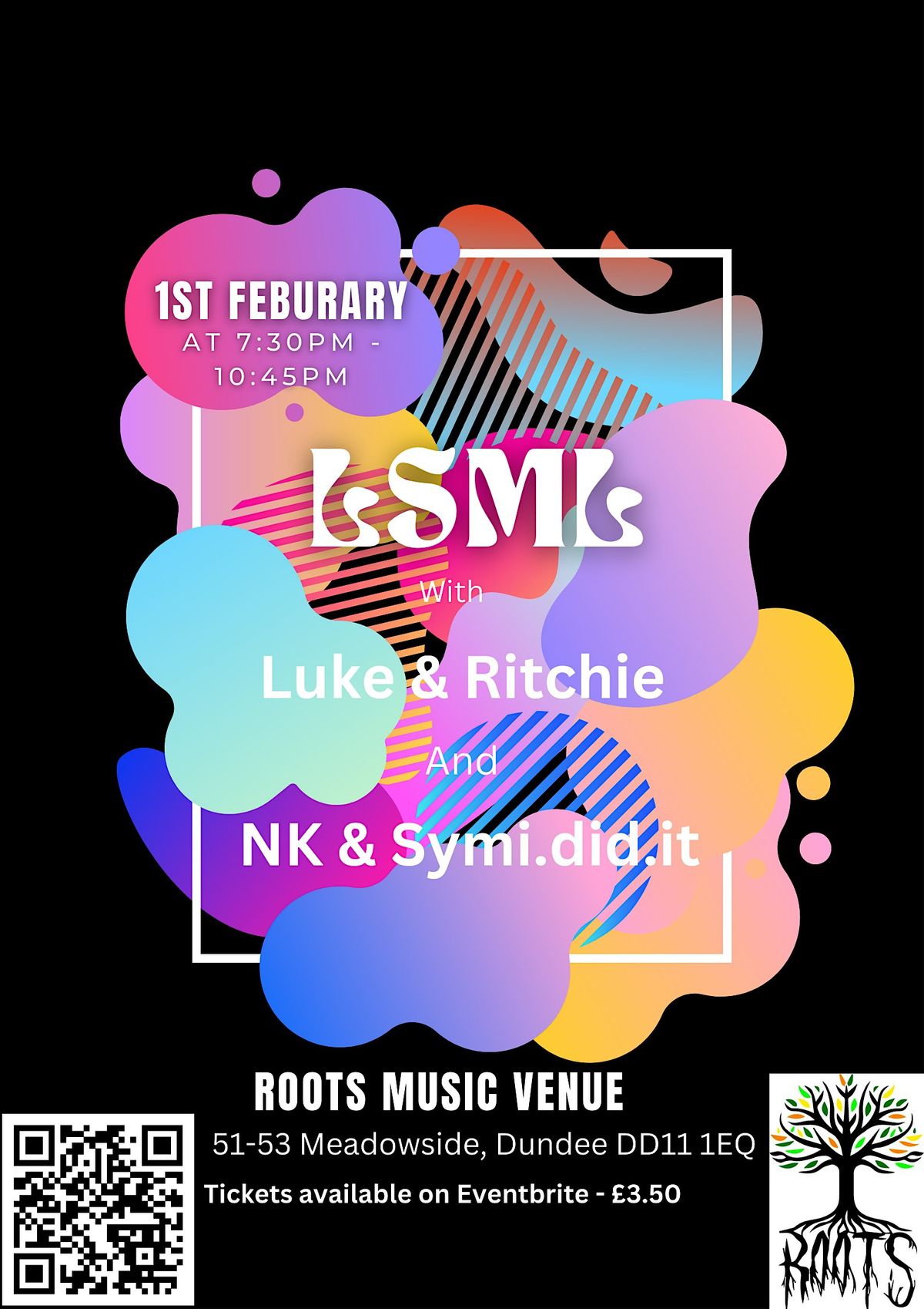 Live @ Roots, Roots Music Venue (Roots), Dundee, February 1 2024 ...
