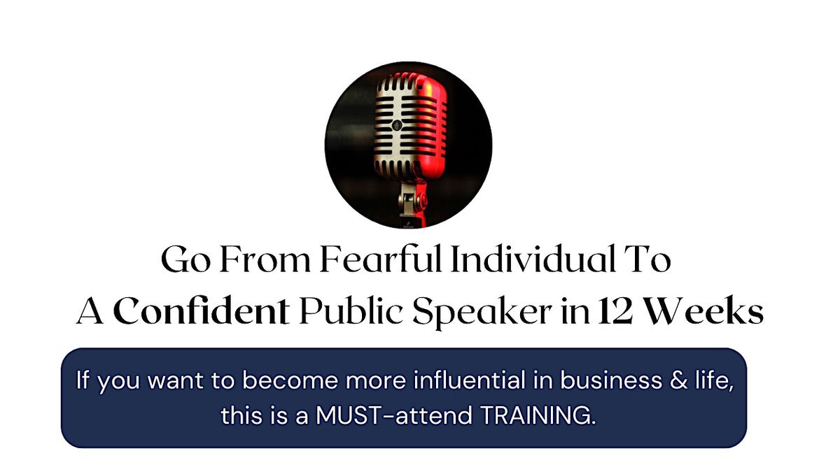 Master Public Speaking? VIRTUAL-12 Week Immersive Transformation Program | Event in Washington, D.C. | AllEvents