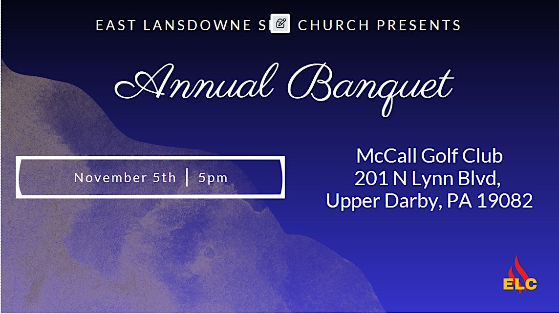 ELC Annual Banquet, McCall Golf Club, Upper Darby, November 5 2025