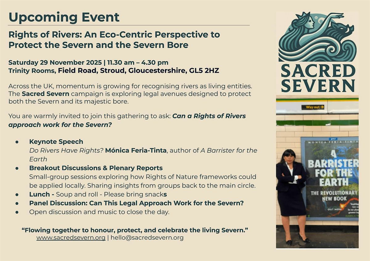Rights of Rivers: An Eco-Centric Perspective to Protect the Severn Bore, 29 November | Event in Stroud | AllEvents