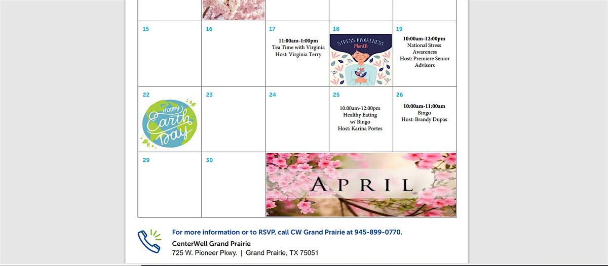 CenterWell Grand Prairie Presents - "Bingo", CenterWell Senior Primary  Care, Grand Prairie, 26 April 2024 | AllEvents.in