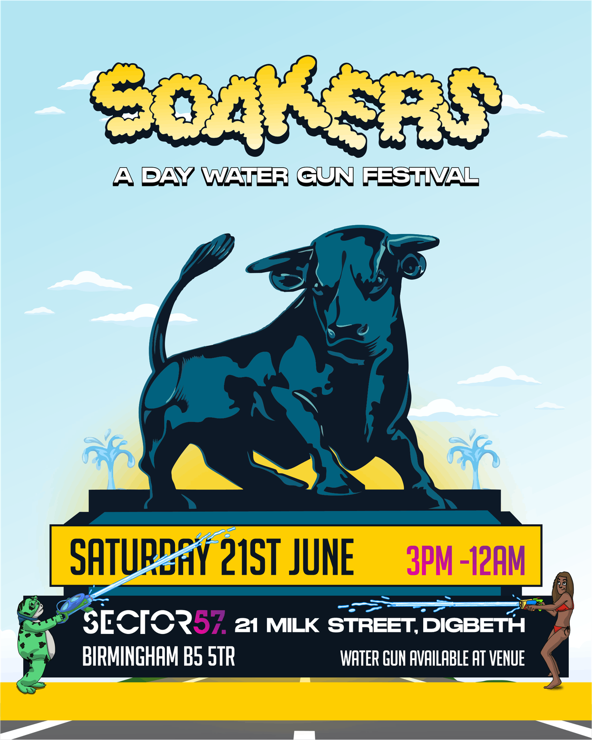SOAKERS BIRMINGHAM 🇬🇧 : SUMMER DAY PARTY WATER GUN FESTIVAL, 21 June | Event in Birmingham | AllEvents