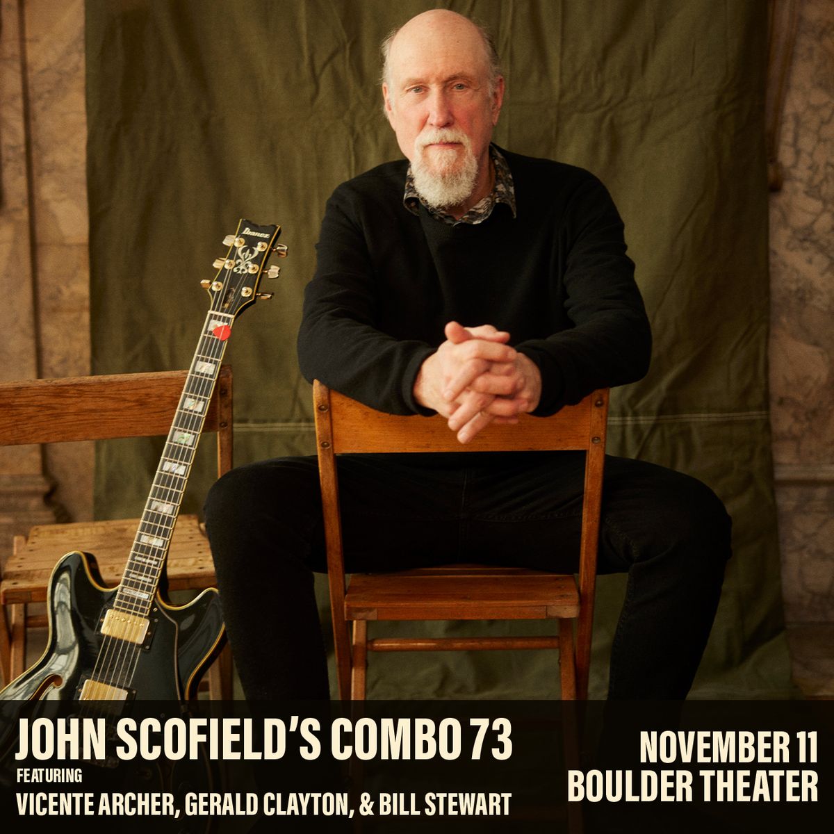 John Scofields Combo 73 feat. Vicente Archer at Boulder Theater, 11 November | Event in Boulder | AllEvents