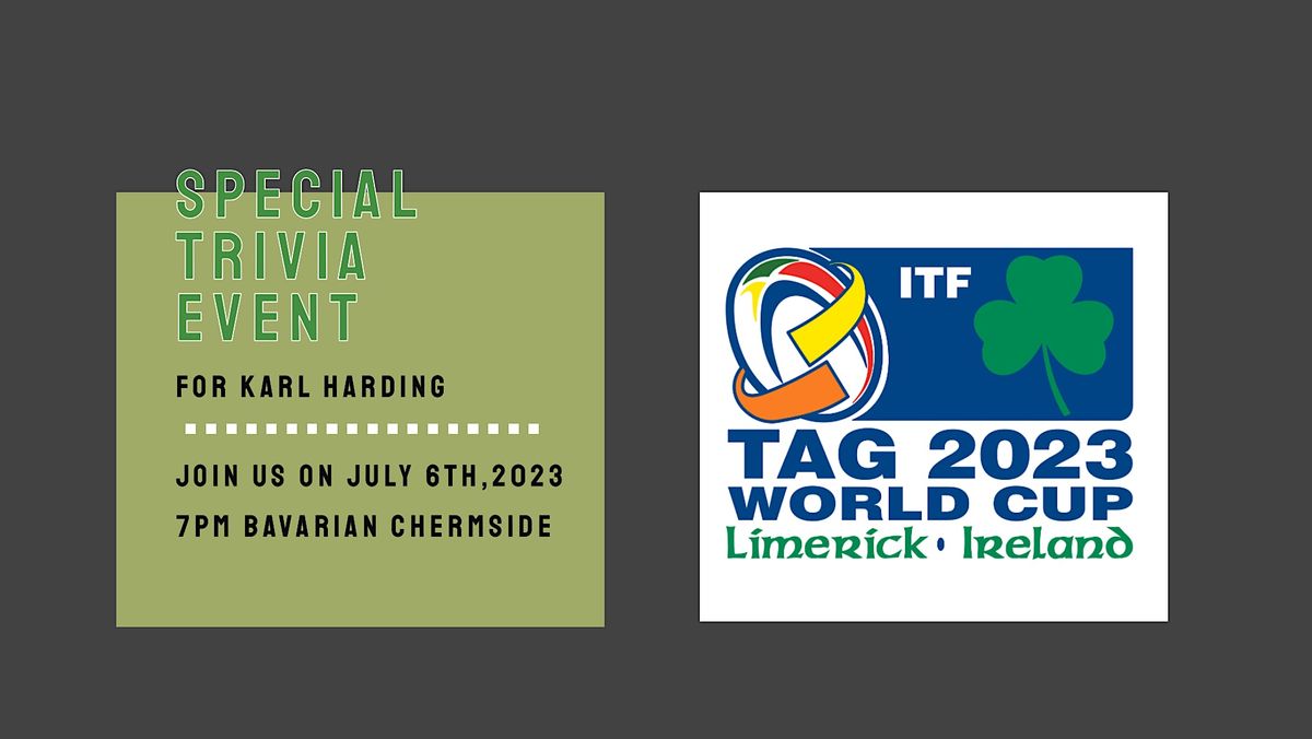 [Special Event] A trivia night to support Karl Harding, The Bavarian