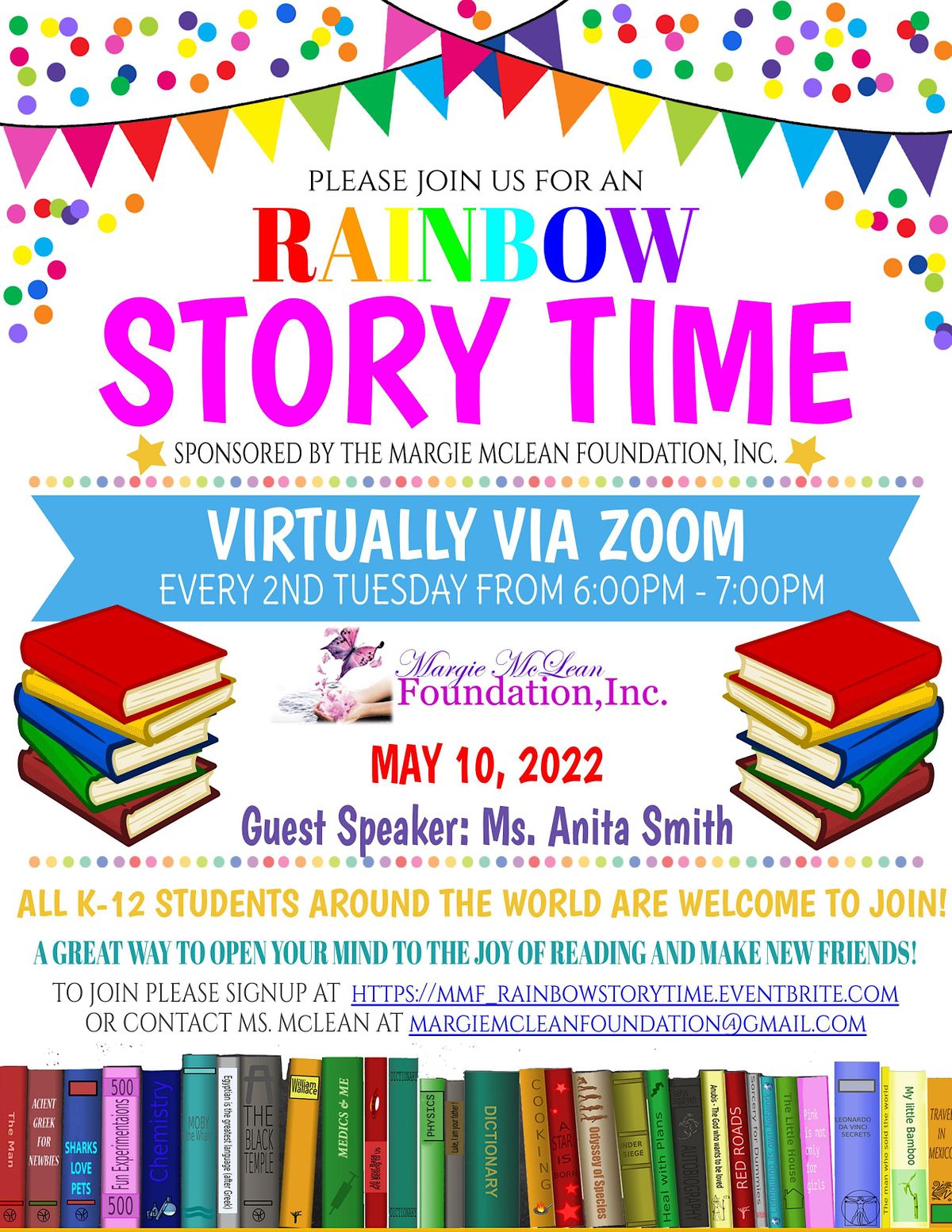 Rainbow Storytime with Ms. McLean, 13 June | Online Event | AllEvents.in