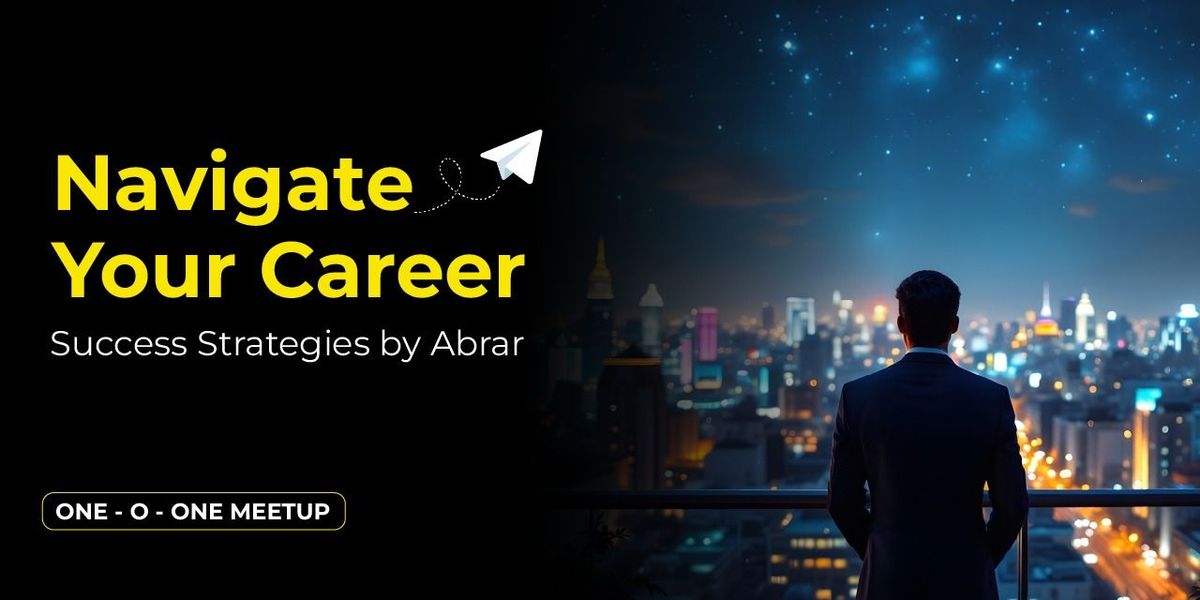 Navigate Your Career: Success Strategies by Abrar | Event in Bangalore | AllEvents
