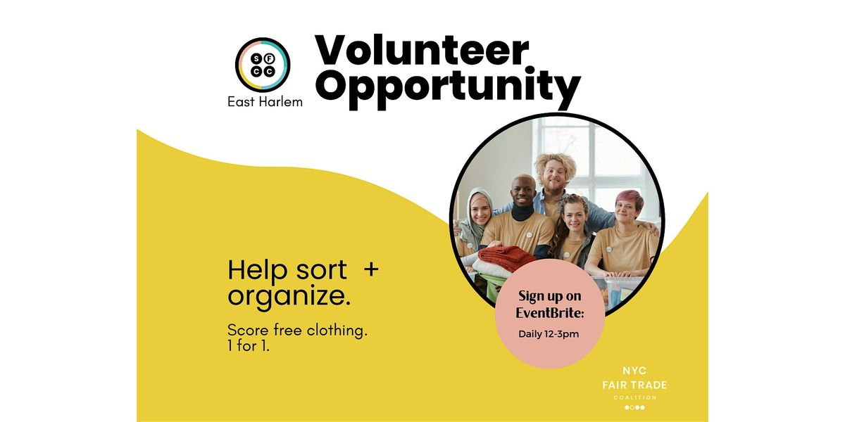 Fri. Volunteer at The Sustainable Fashion Community Center - East Harlem | Event in New York | AllEvents