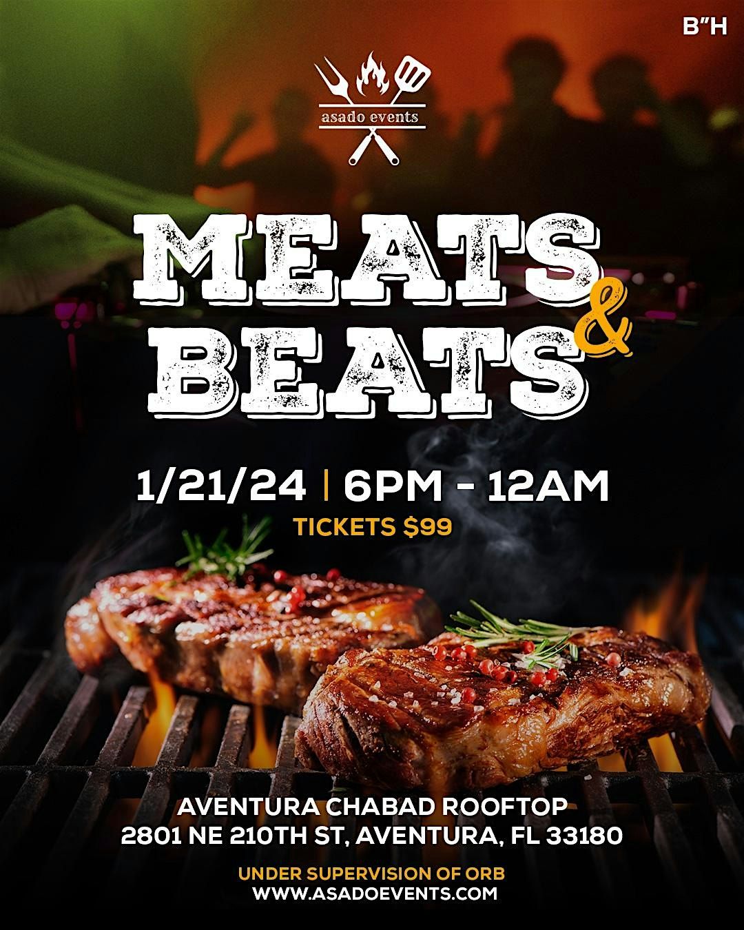 Meats & Beats Miami, Aventura Chabad, Northeast 210th Street, Aventura