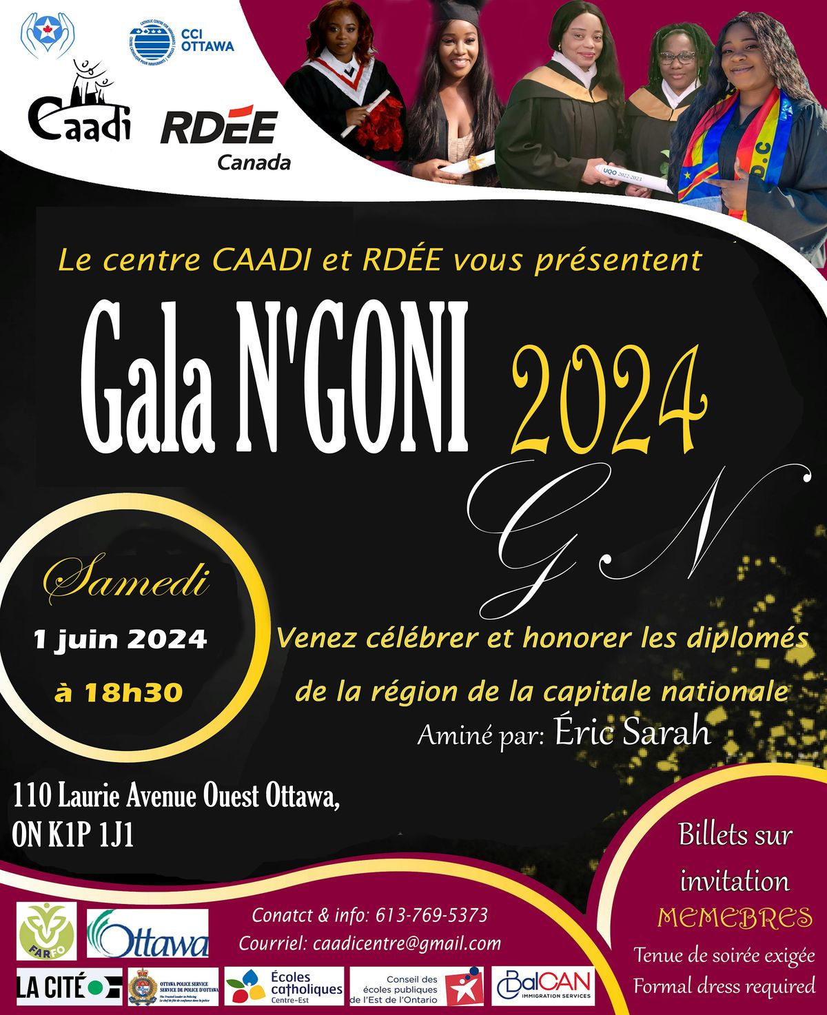 GALA NGONI 2024, Place Jean Pigott, Ottawa, 1 June 2024 | AllEvents.in