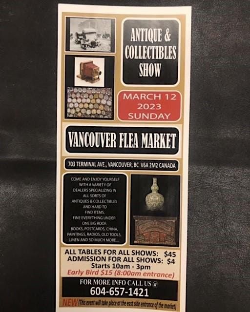 Antique & Collectable Show, 703 Terminal Ave, Vancouver, 12 March 2023