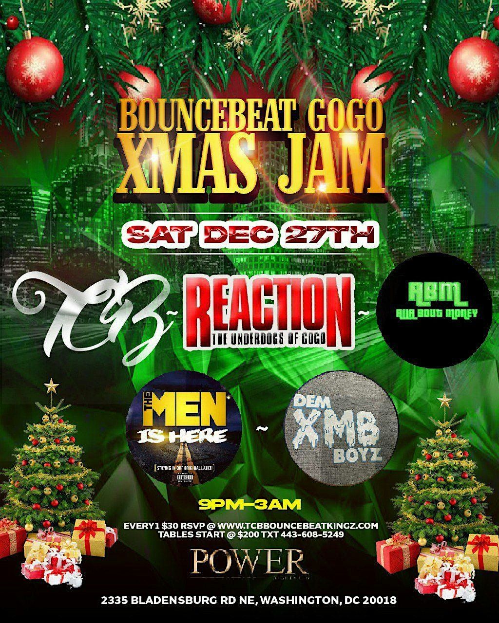 BOUNCEBEAT GOGO XMAS JAM, 27 December | Event in Washington | AllEvents