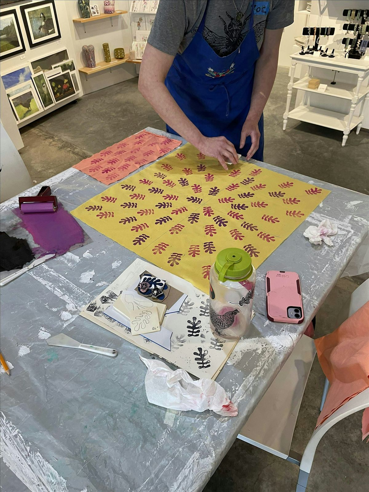 Block Printing on Fabric Workshop, 23 January | Event in Northampton | AllEvents