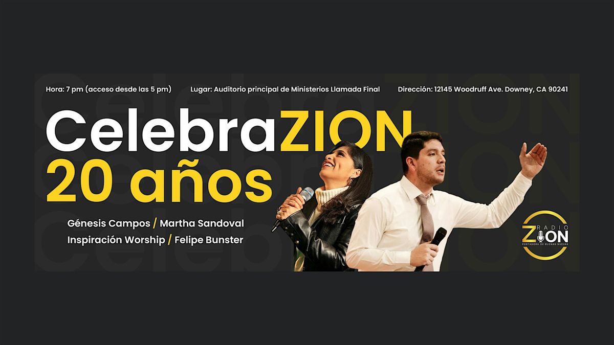 CelebraZION 20 años, 24 May | Event in Downey | AllEvents