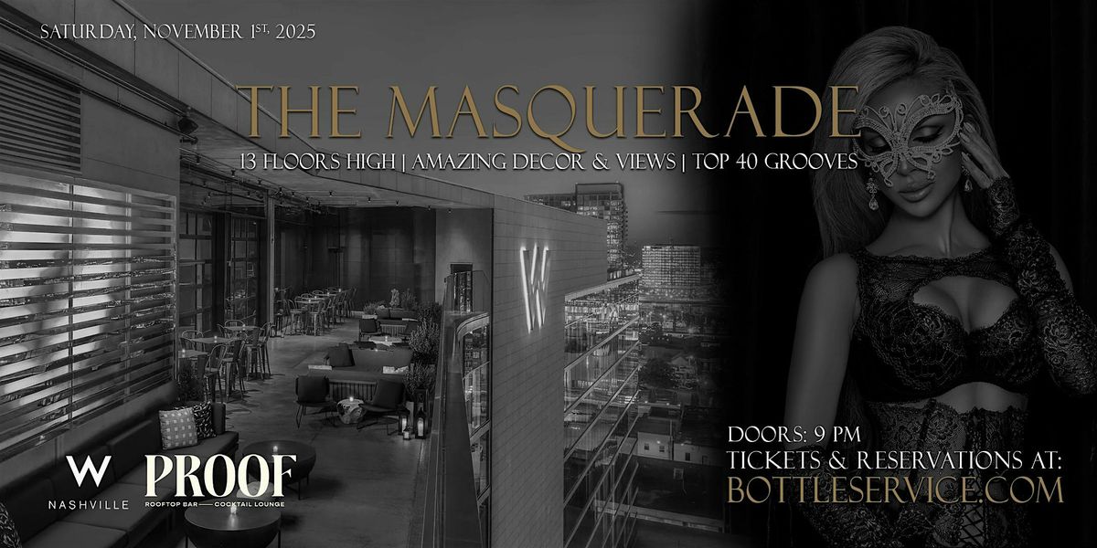 W Nashville Rooftop | Halloween Masquerade Party, 1 November | Event in Nashville | AllEvents